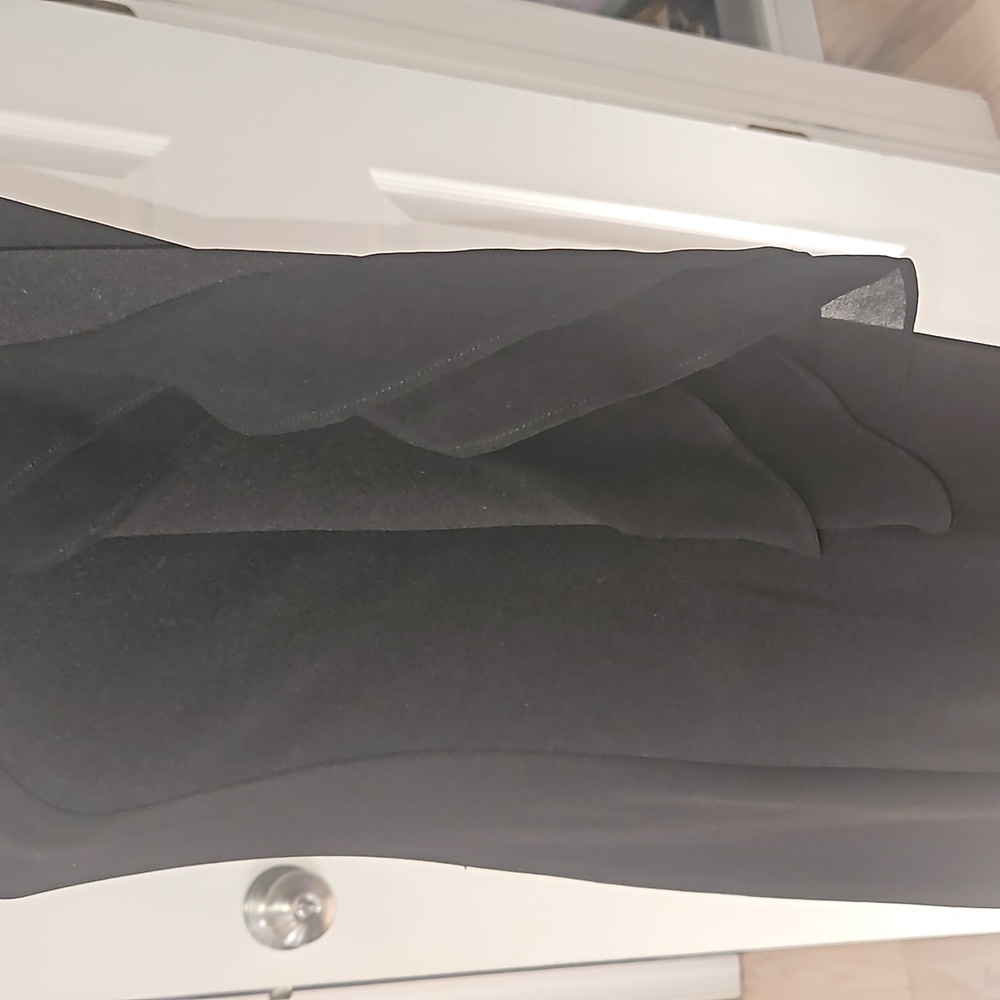 DKNY Women Chiffon Sheath Black Dress Size 2 - Picture 10 of 14